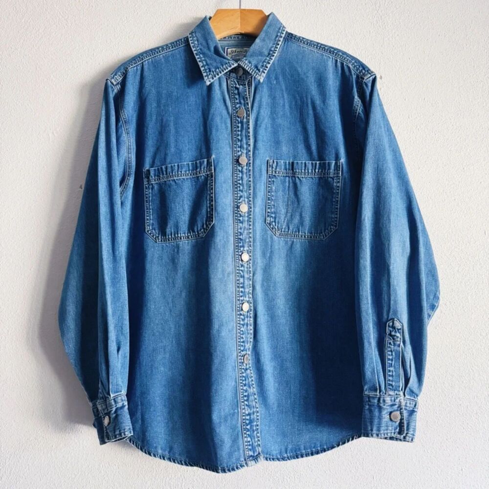 90s vintage denim shacket